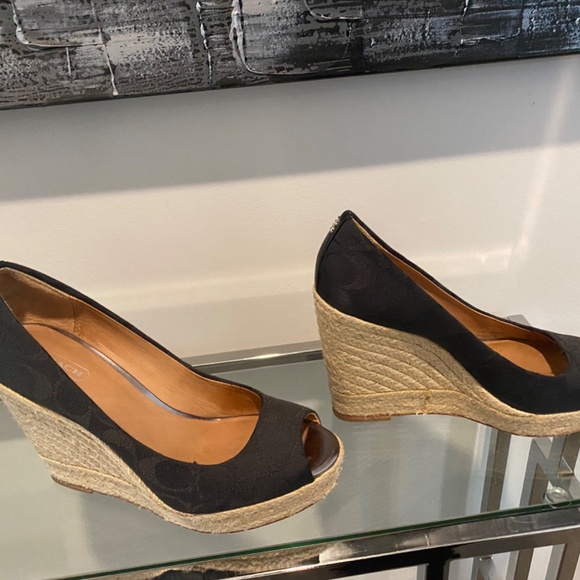 Coach espadrille wedge sandals - Picture 3 of 5